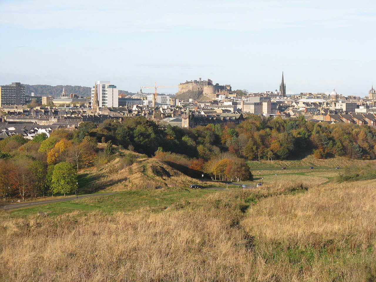Edinburgh: Edinburgh skyline from Holyrood Park - geograph.org.uk - 5182118