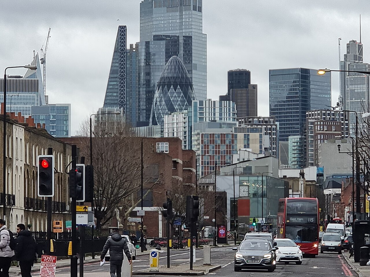 London: City of London skyline 2023 02